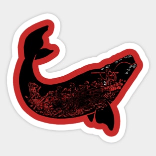 baleine noire Sticker